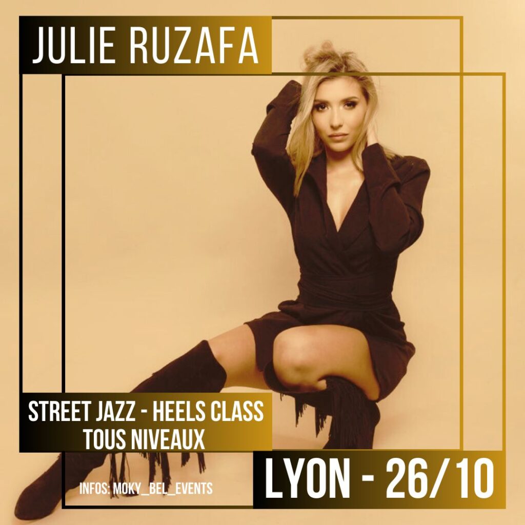 Stage de danse de Street Jazz et Heels class à Lyon avec Julie Ruzafa