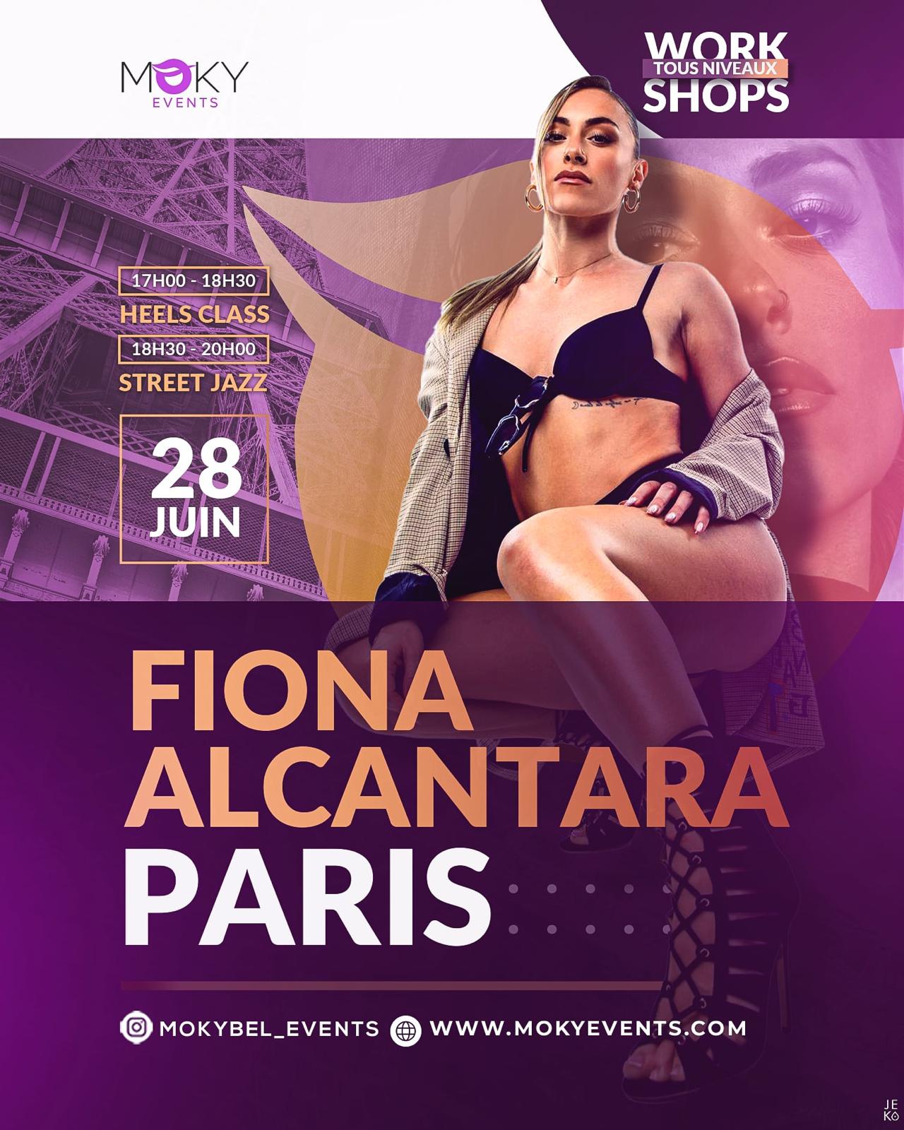 Fiona Alcantara Paris - Stage Street Jazz et Heels Class - Moky Events - 28 juin 2025