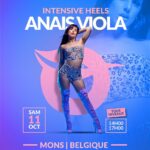 Anaïs Viola en affiche Intensive Heels Mons – Belgique – atelier tous niveaux