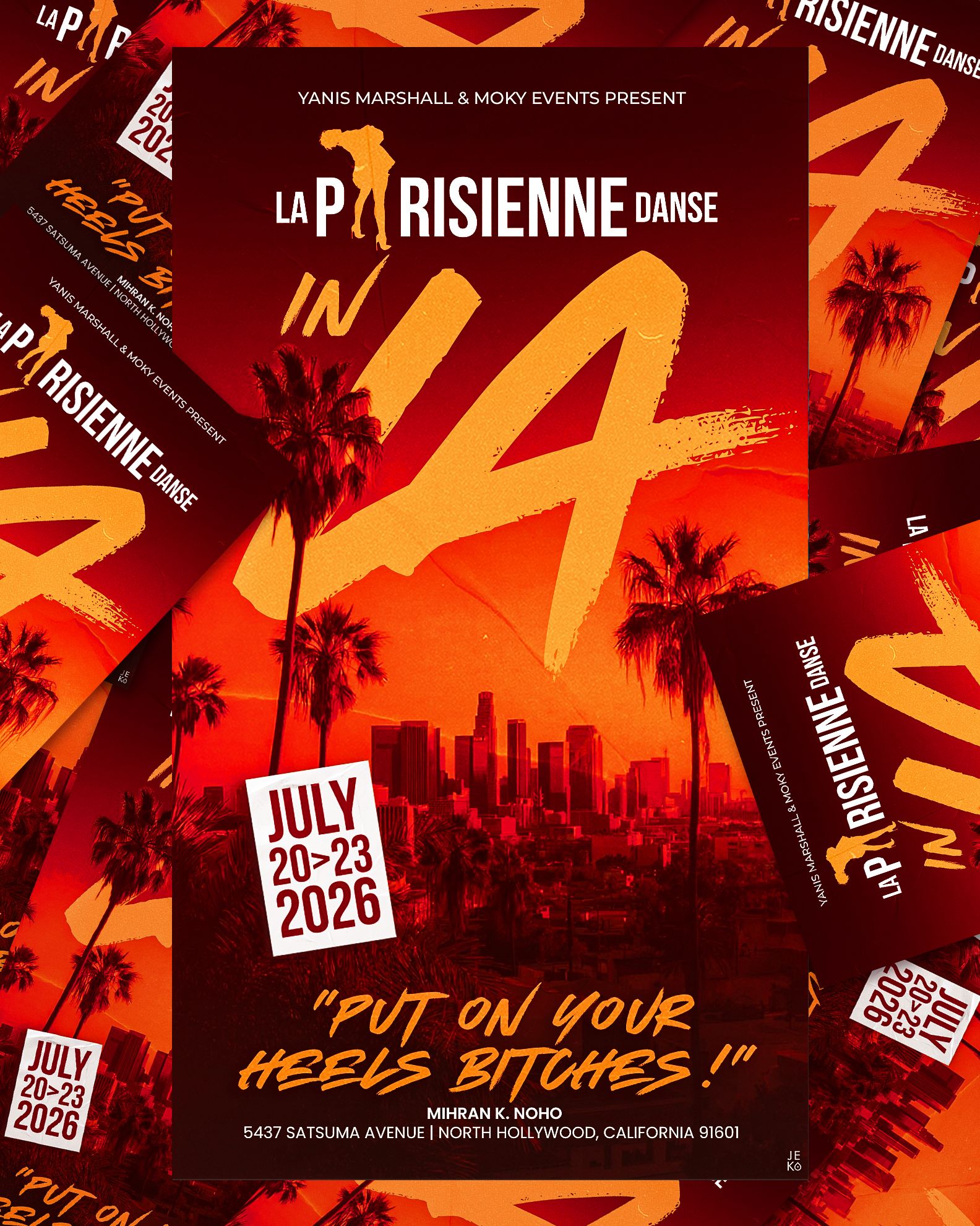 La Parisienne Danse in Los Angeles - Stage intensif Heels - Juillet 2026 - Affiche evenement